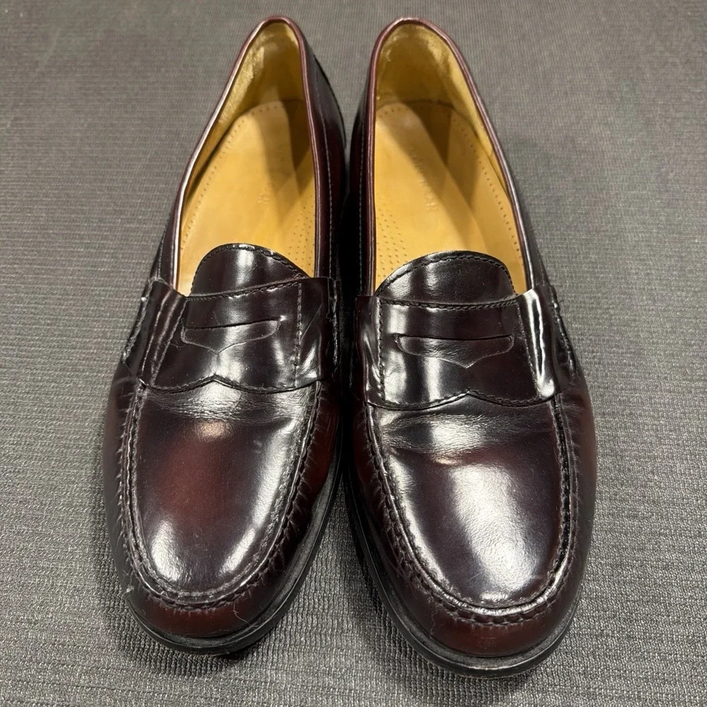 Cole Haan 03504 Pinch Penny Loafer Burgundy‎ Leather Mens 13 D UK 12 EU 48